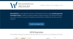 Desktop Screenshot of minnewebcon.org